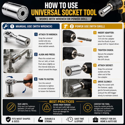 Universal Socket Adapter Set