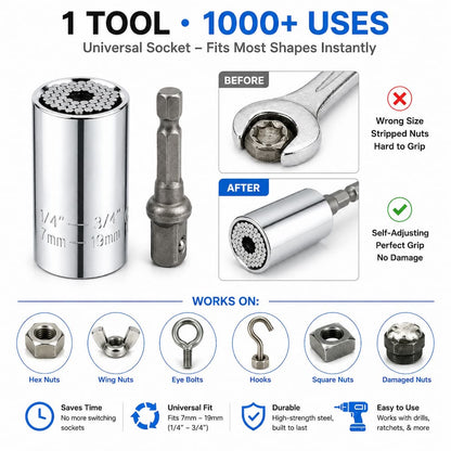 Universal Socket Adapter Set