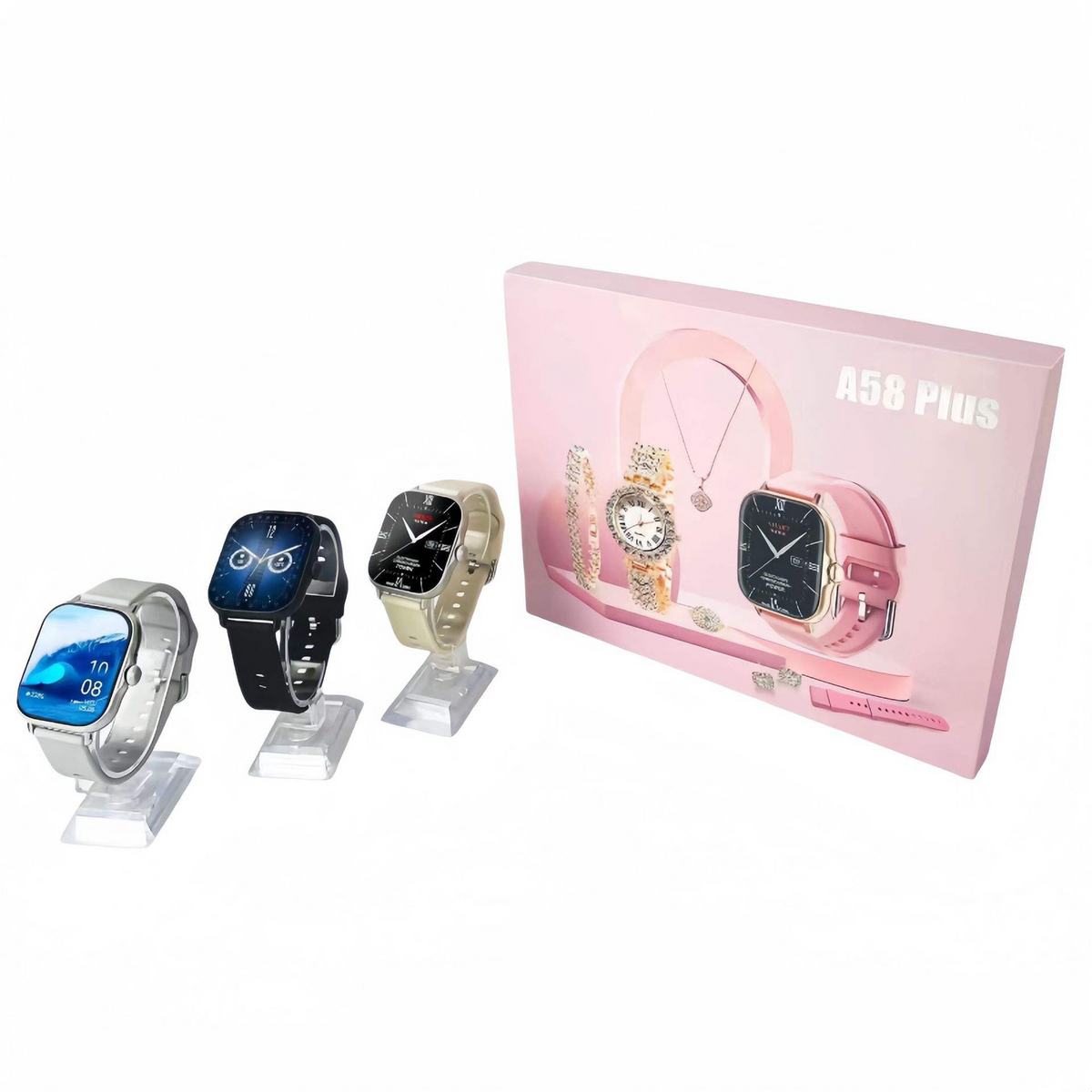 Coffret Montre Connectée A58 Plus pour Femme