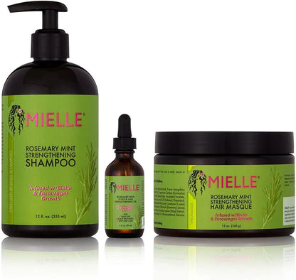 Millie pack of hair mask, essential oil, shampoo عبوة ميلي من قناع الشعر، زيت عطري،شامبو