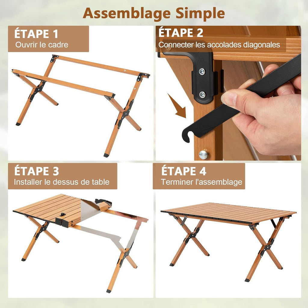 Table de Camping Pliante GOPLUS   Copier